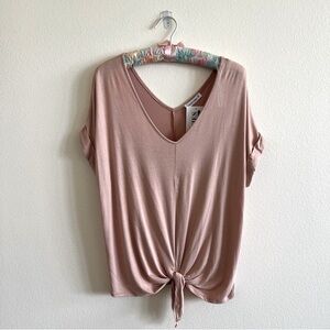 Women’s Short Sleeve Front Tie Top